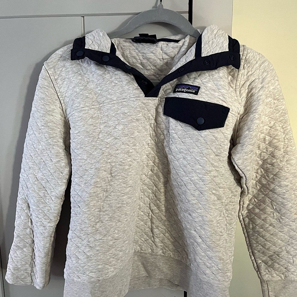 Quilted Cotton Patagonia Sweater / Vintage